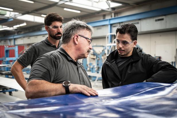 Besprechung möglicher Anpassungen mit dem Stadler-Team